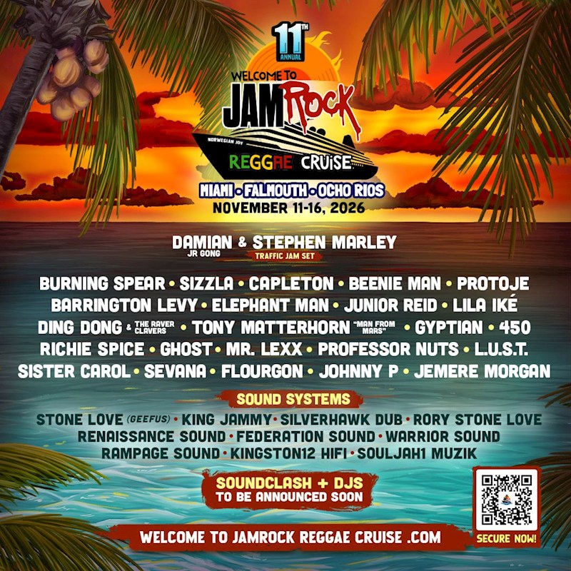 Welcome to Jamrock Reggae Cruise 2026